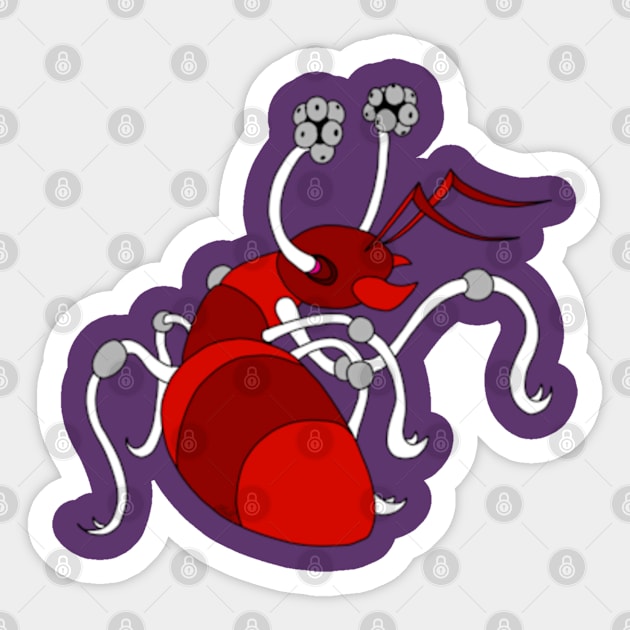 Ant Sticker by DragonfangArt